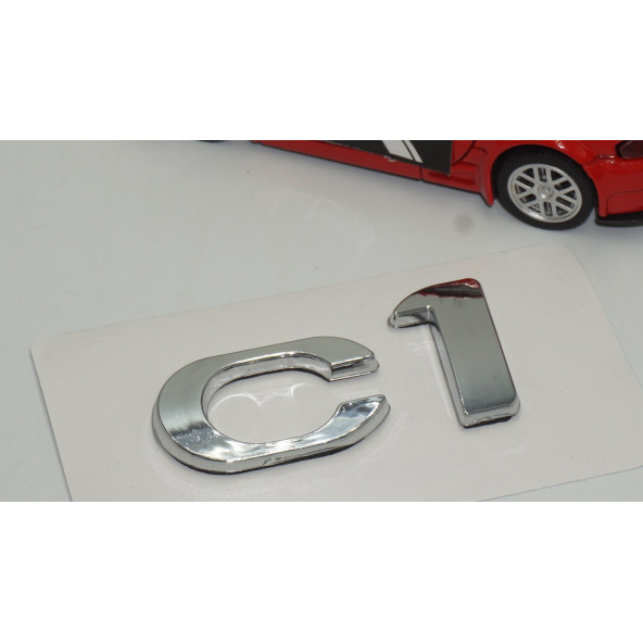 Citroen C1 2012-2014 Bagaj Krom ABS 3M 3D Yazı Logo Amblem - 3