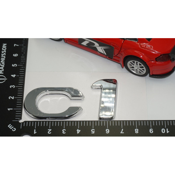 Citroen C1 2012-2014 Bagaj Krom ABS 3M 3D Yazı Logo Amblem - 4