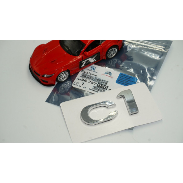 Citroen C1 2012-2014 Bagaj Krom ABS 3M 3D Yazı Logo Amblem - 5