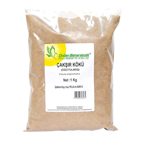 Doğan Baharatçılık Saf Çakşır Kökü Öğütülmüş 1Kg Kiloluk Paket
