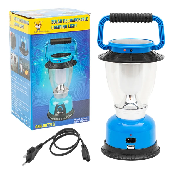Ayt Powermaster GSH-6077TC Şarj Edilebilir Ledli Kamp Lambası Işıldak Aydınlatma - 6