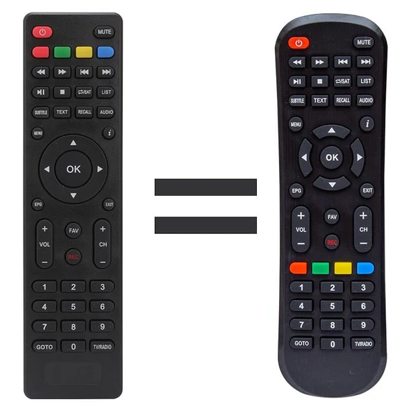 Ayt Mersat Private HD Rowell Cvs 8530 Magbox Natural Botech Piko 150 Uydu Alıcı Kumandası - Resim 3