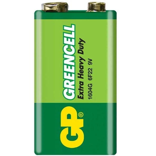 GP 1604G-B Greencell 9 Volt Pil 10'lu Paket - 6