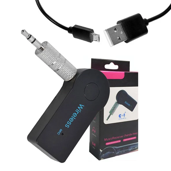 Powermaster Pm-12767 Mikrofonlu Oto Kablosuz Bluetooth Aux Araç Kiti Araç Aux Girişli Bluetooth Müzik Konuşma Özellik - Resim 5