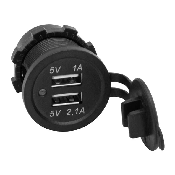 Ayt Pano Tipi USB IC-266C 8-32 Volt Kulaksız 30 Mm Oto Çakmaklı Boyutunda 12V Kullanılabilir Usb Şarj Girişi - 7