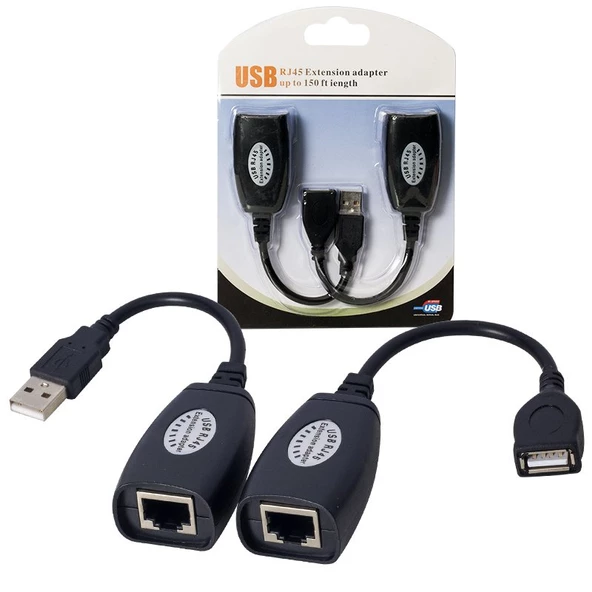 Powermaster PM-13083 Usb Extrender 50 Metre RJ45 Uzatma Kablosu Tak Çalıştır - 2