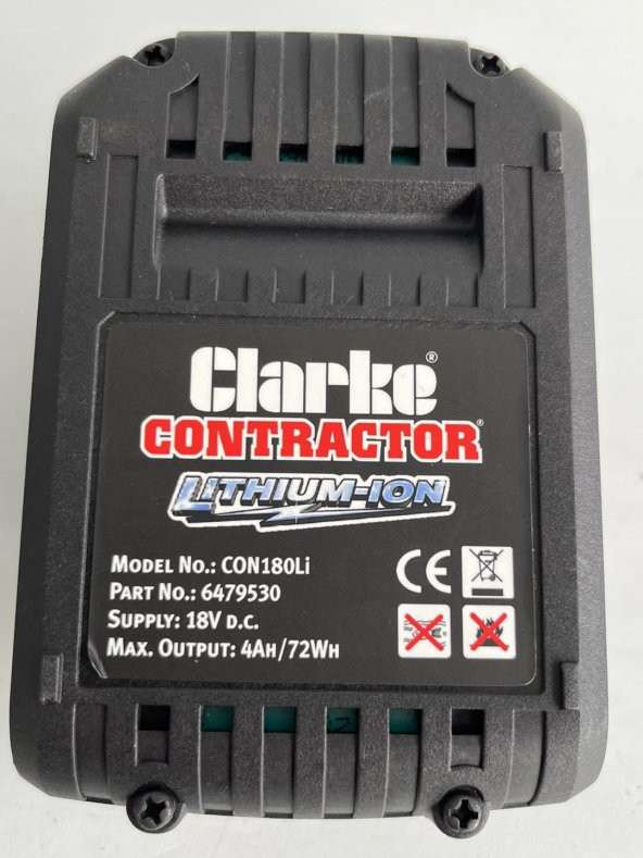 Clarke 18V 4.0Ah Li-ion Akü CON180Li (Kutusuz) - 5