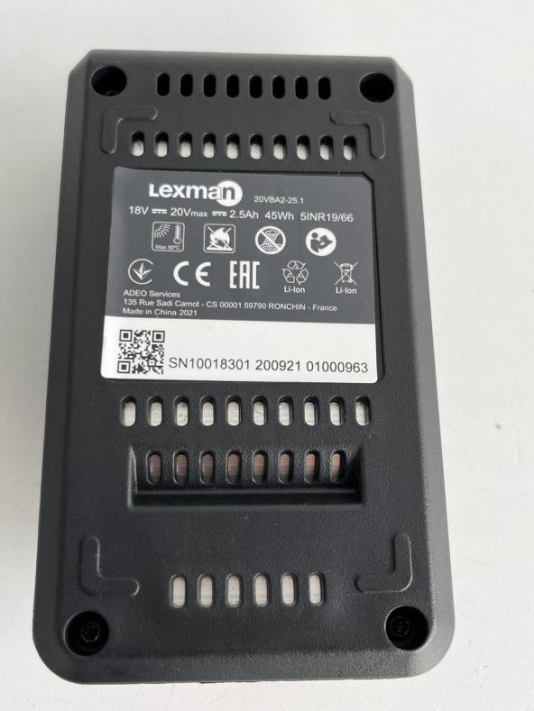 Lexman 18V 2.5Ah Li-ion Akü 20VBA2-25.1 (Kutusuz) - 5