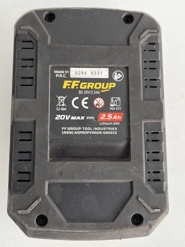 F.F.Group 20V 2.5Ah Li-ion Akü 2840321 (Kutusuz) - 5