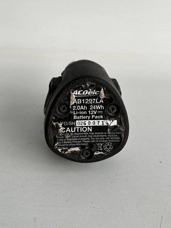 ACDelco 12V 2.0Ah Li-ion Akü AB102LA 2.El - Resim 4