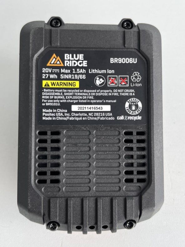 Blue Ridge 20V 1.5Ah Li-ion Akü BR9006U (Kutusuz) - 5