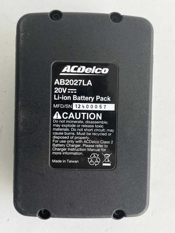 Acdelco 20V 2.0Ah Li-ion Akü AB2027LA (Kutusuz) - Resim 5