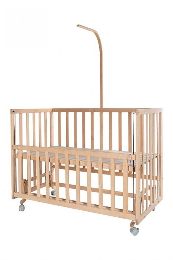 Babycom Naturel  Anne Yanı 70x130 4 Kademeli Beşik