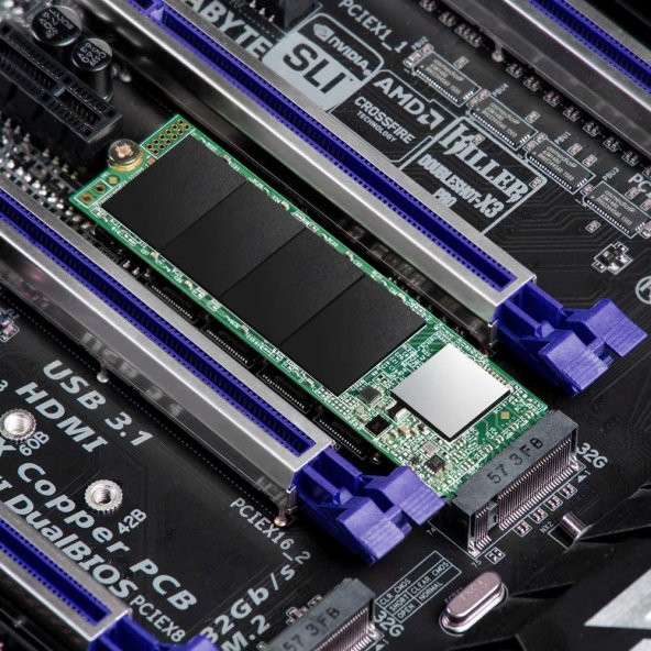 Transcend 512 Gb Pcıe Gen3 X4 M.2 Ssd 2280 High-End Uygulamalar İçin (Oyun, Dijital Ses Ve Video Prodüksiyonları Vb.) Hızlı Aktarım (1.700 / 1.400 Mb/SYe Kadar) Ts512Gmte110S - 3