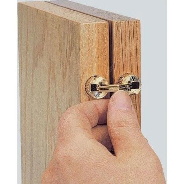 Silindir Masa Menteşesi Pirinç 10mm (2 Adet) - Resim 2