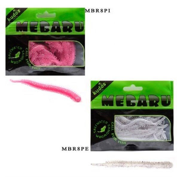 KUDOS MEBARU SALTWATER SANDWORM MEBARU WORM PEARL 8 CM 15PCS