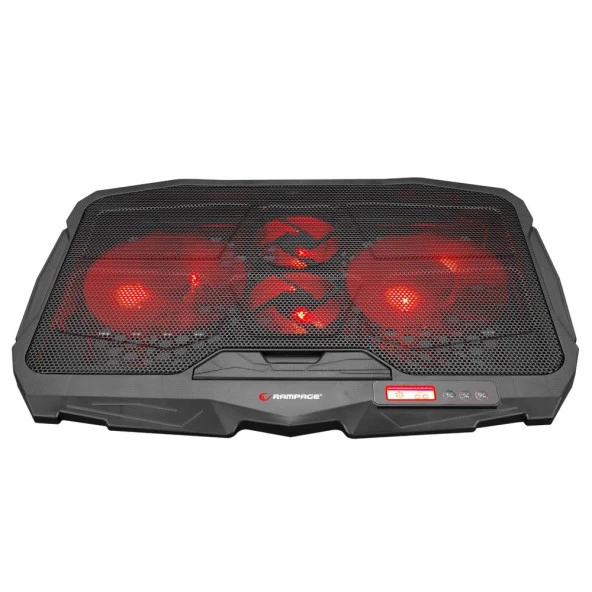 Addison Rampage Ad-Rc4 Siyah 2-125 Mm+2-70Mm Işıklı Fan 15"-17" Notebook Soğutucu Stand - 2