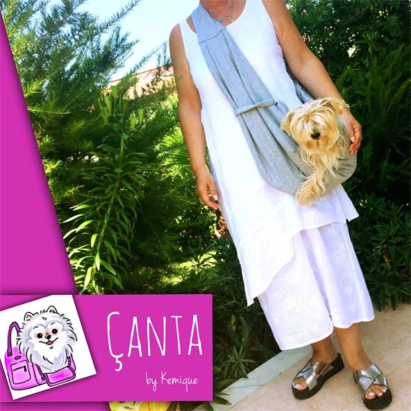 Kedi Taşıma Çantası - GRİ - 6