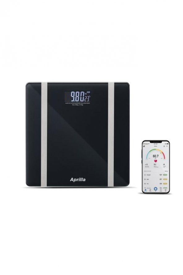 Aprilla Abs1082 Vücut Analiz Baskül Siyah