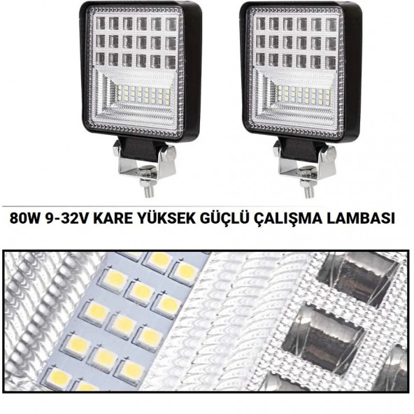42 LED Combo Aydınlatma Off Road Tekne Çalışma Lambası 126W A143 - 2