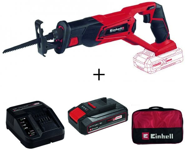 Einhell TE-AP 18 Li Akülü Kılıç Testere + 2,5 Ah StarterKit + Bez Çanta