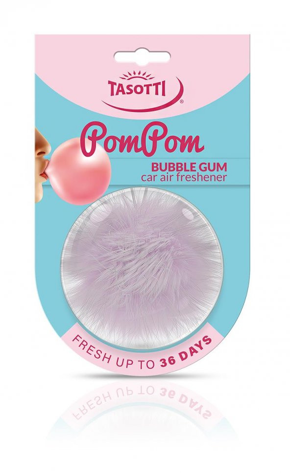 Tasotti Pom Pom (Bubble Gum) Tatlı Sakız Aromalı Ayna Altı Asma Koku