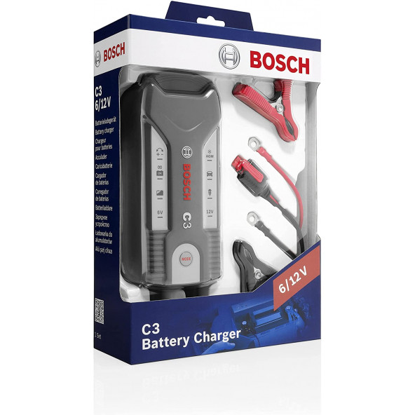 BOSCH C3 AKÜ ŞARJ CİHAZI - 6V - 12V - 2