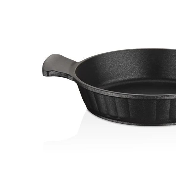 Kuvars 2 Parça Döküm Titanyum Kaplama Sahan Seti 20-22 cm - Resim 4