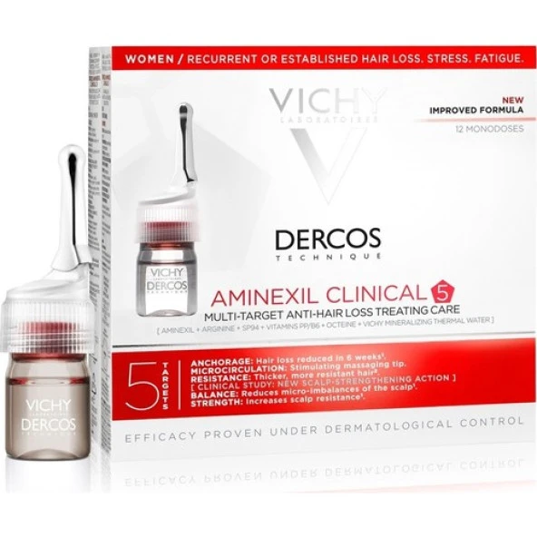 Vichy Dercos Aminexil Clinical 5 Women 21x6ml - 5