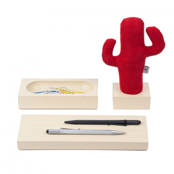 Kayigo Cactus Lavanta Dolgulu Notluk / Kırmızı - Krem - Resim 2