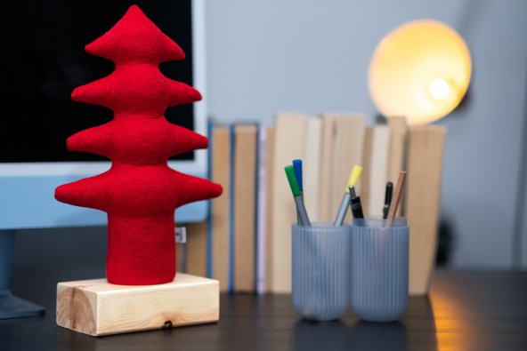 Kayigo Çam XL Lavanta Dolgulu Notluk Kırmızı ürün görseli