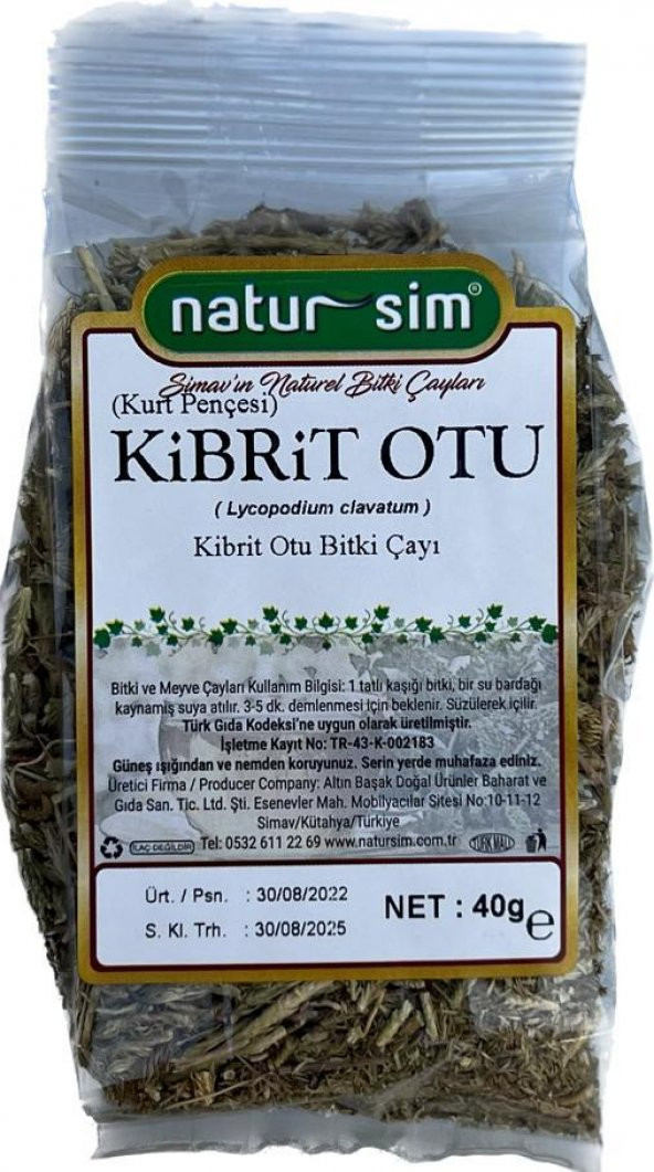 KİBRİT OTU ÇAYI 40 gr