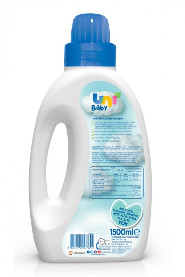Uni Baby 1,5 LT Camaşır Deterjanı - 3