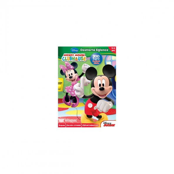 Mickey Mouse Clubhouse 200 Sayfa Boyama Bulmaca Aktivite Çocuk Kitabı