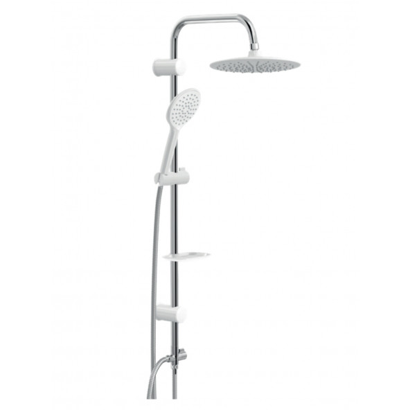 Siyam Lilyum Slim White Robot Duş Seti