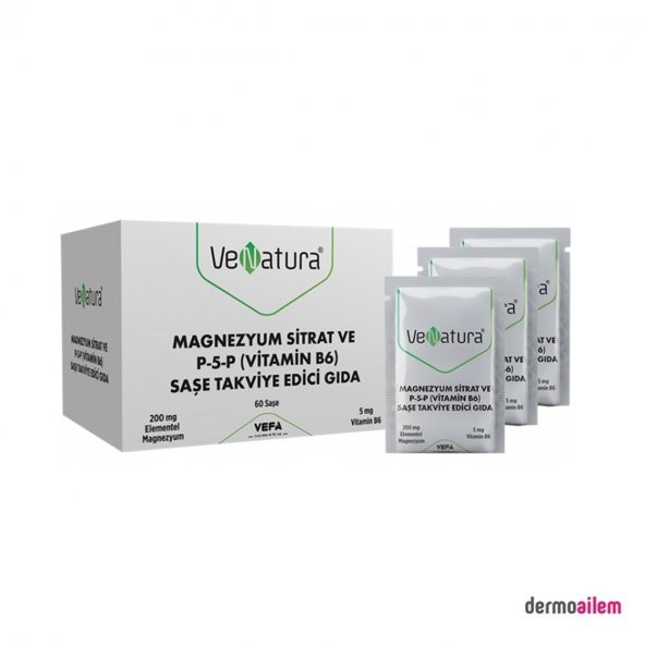 Venatura Magnezyum Sitrat Ve P-5-P (Vitamin B6) 60 Saşe