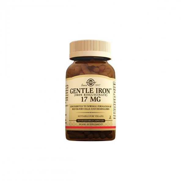 Solgar Gentle Iron 17 mg 90 V-Kapsül