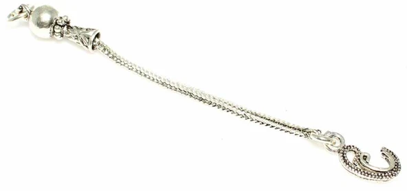 925 Ayar Gümüş Vav Tekli Püskül ürün görseli 1