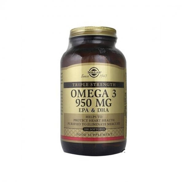 Solgar Omega 3 950 mg 100 Softgel Kapsül
