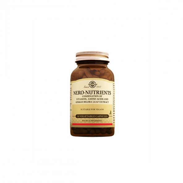 Solgar Nero Nutrients 30 Kapsül