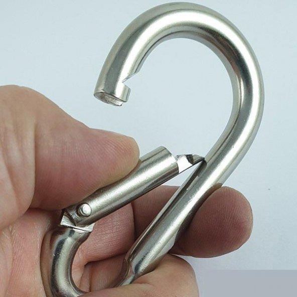 KRAKEN Tutucu Karabina 8 cm Paslanmaz Çelik - Resim 2