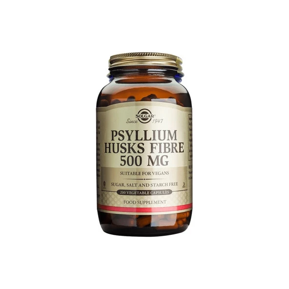 Solgar Psyllium Husks Fibre 500 mg 200 Kapsül