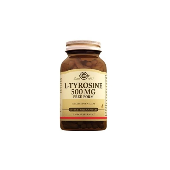 Solgar L-Tyrosine 500 Mg 50 Kapsül