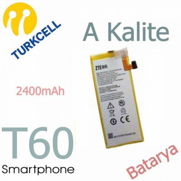 Turkcell T60 Batarya T60 Uyumlu Yedek Batarya