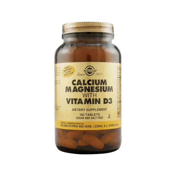 Solgar Calcium Magnesium With Vitamin D3 150 Tablet
