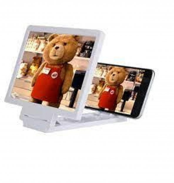 Cep Telefonu Büyüteç Telefon Ekran  Film Video 3D Mercek - 5