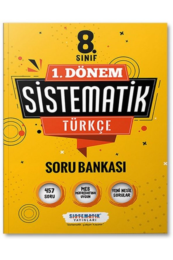 8.Sınıf 1.Dönem Türkçe Soru Bankası Sistematik Yayınları