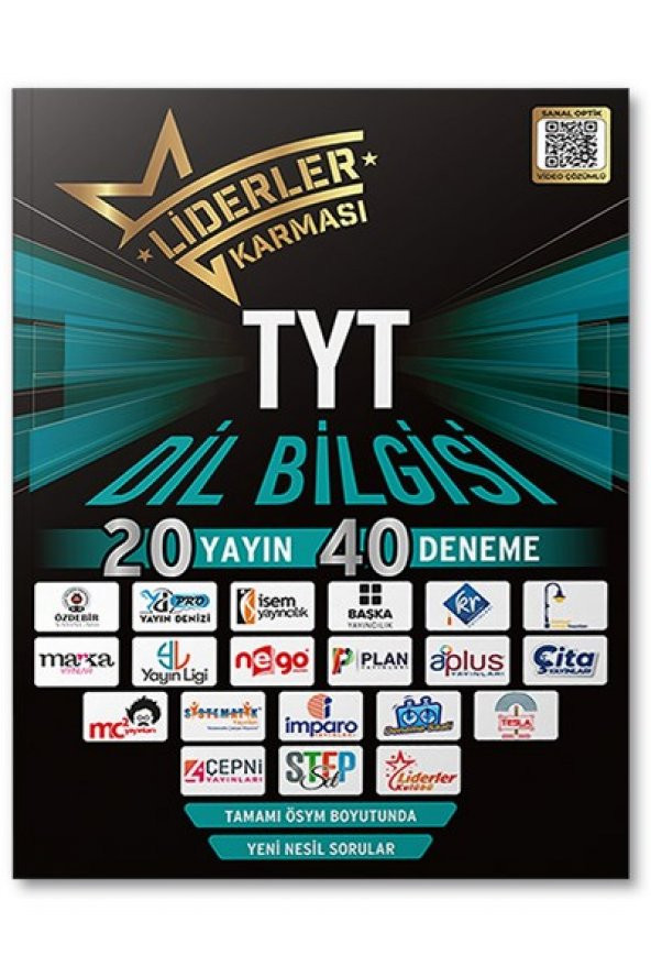 TYT Dil Bilgisi Denemeleri- 20 Yayın 40 Deneme Liderler Karması