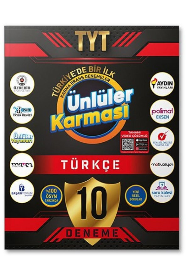 TYT Türkçe 10 Karma Deneme Ünlüler Karması
