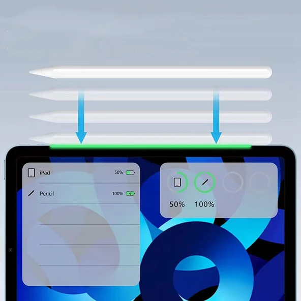 Palm-Rejection Wireless Şarj Eğilim Çizim Apple iPad 2.Nesil 2018 sonrası Dokunmatik Kalemi Pencil 2.Nesil - 10